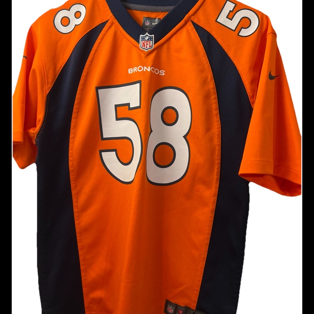 NFL Denver Broncos Orange Blue Jersey